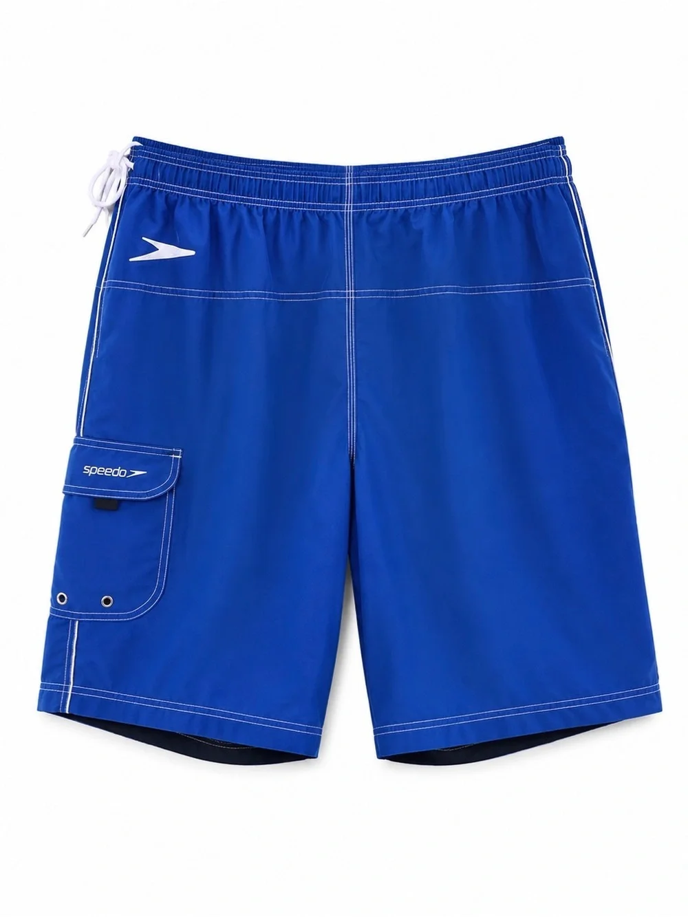 Speedo Blue Swim Trunks Board Shorts Men’s Mesh Lined Beach